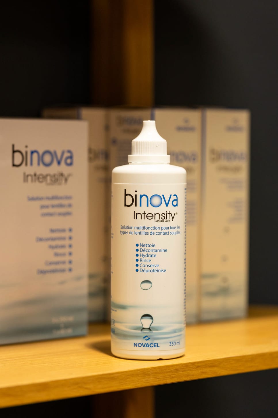 Produits d'entretien pour lentilles de contact proposés chez Gravelines Optique à Montivilliers